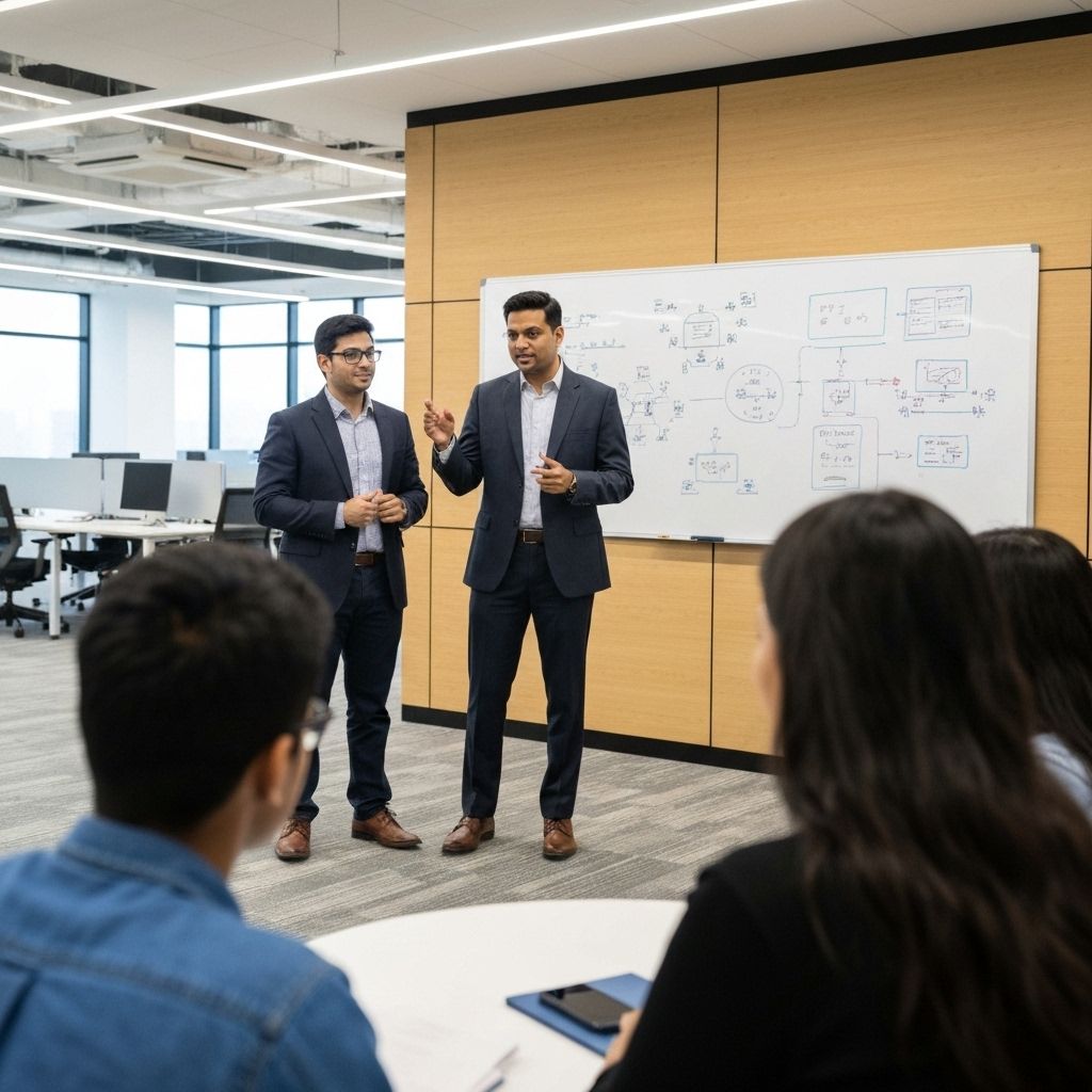 Indian tech CEO teaching